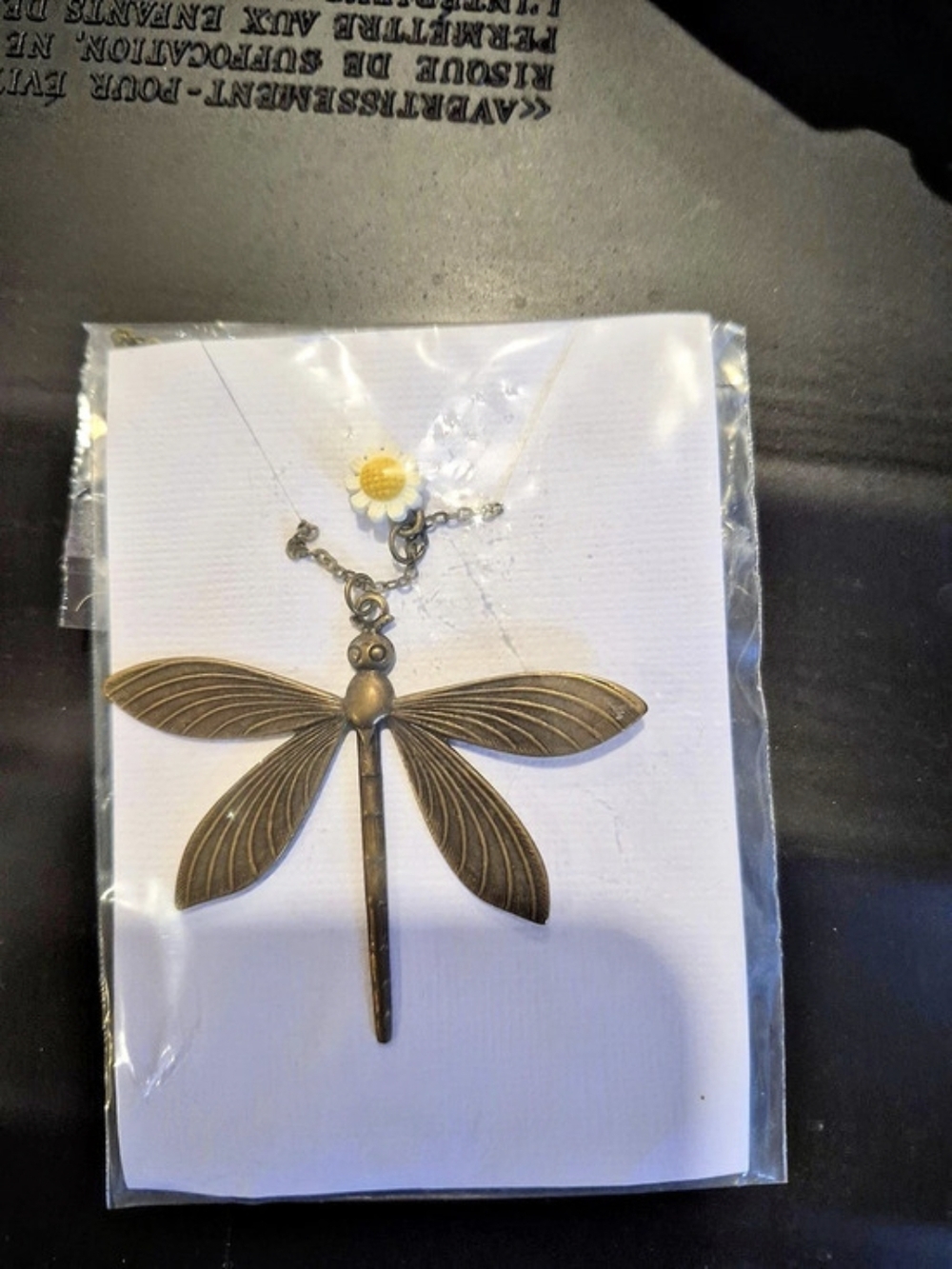 Dragonfly Pendant Necklace 24" New with tags